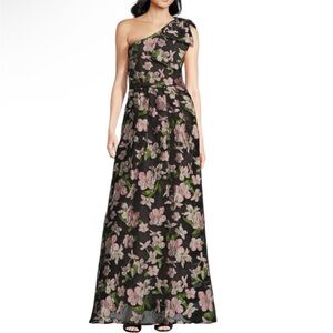 New Abbey Glass Caroline One Shoulder Gown Dress size XS